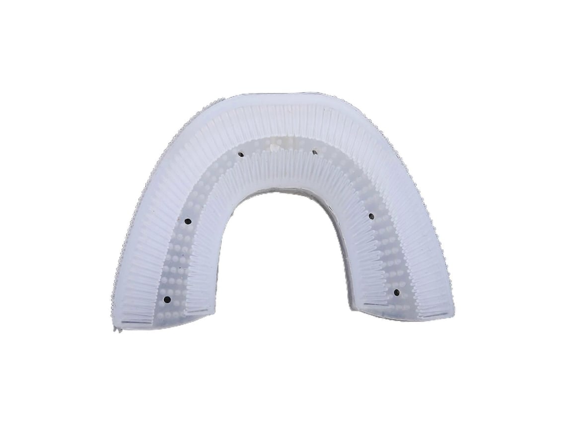 Cabeça De Substituição Transparente Em Silicone Tipo U Para Escova De Dentes Automática, Ultrassônica E Elétrica (branca).