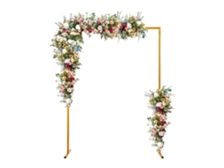 Arco para bodas, construcción de metal, dimensiones: 2 m x 1,5 m, largo, amarillo OEM