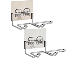 Soporte autoadhesivo para secador de pelo, organizador de pelo de pared, organizador de espacio GOKOCO