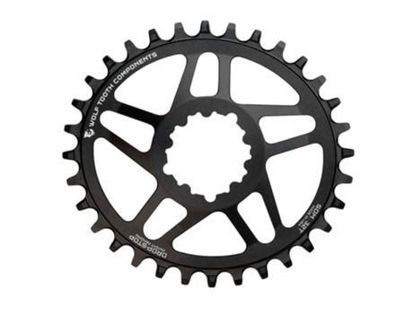 Montagem Direta Sram Gxp 6º Desvio Oval Anel de Corrente Preto 30Twolf Tooth