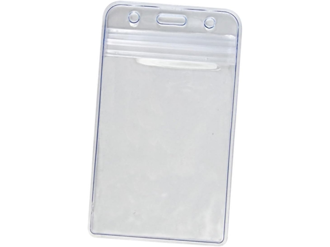 100 Portatarjetas Verticales Transparentes Mate, Impermeables, De Plástico Resistente, Para Tarjetas.