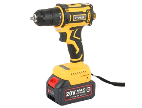 Destornillador eléctrico Taladro Inalámbrico VVOSAI Ws-7020-B2P 20V 2 Velocidad 50N.M Torque 4.0Ah Batería con Brocas 28Pcs