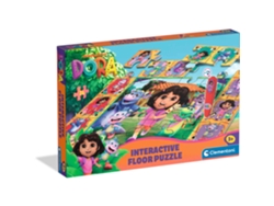 Juego interactivo con tapete rompecabezas de 24 piezas de Dora Clementoni