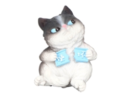 Miniatura Gato Animal Modelo Decoración Regalo Worten