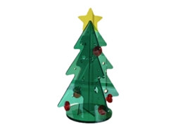 Kit de bricolaje: Mini árbol de Navidad acrílico para decoración de mesa, 80x110 mm.