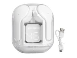 Fones de Ouvido Bluetooth LAXISCREED Bt 5.3 Estéreo Branco