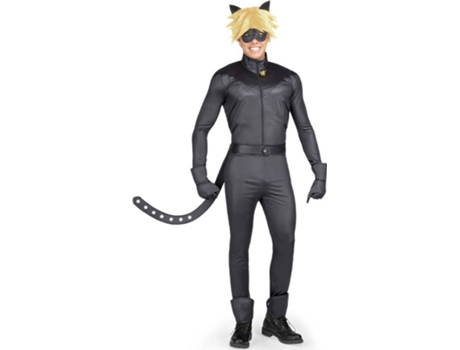 Disfraz de Hombre MY OTHER ME Miraculous Ladybug Cat Noir In Wig (Poliéster - Tam: S)