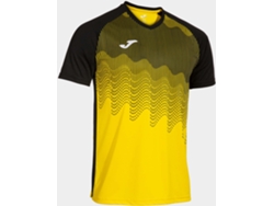 Camiseta de fútbol Glemo para hombre, amarilla/negra, talla M, sin costuras