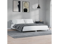 Estructura De Cama Madera De Ingeniería Blanca 150x200 Cm