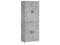 Mueble alto en derivados de madera gris cemento MAISON EXCLUSIVE (69,5x34x180 cm)