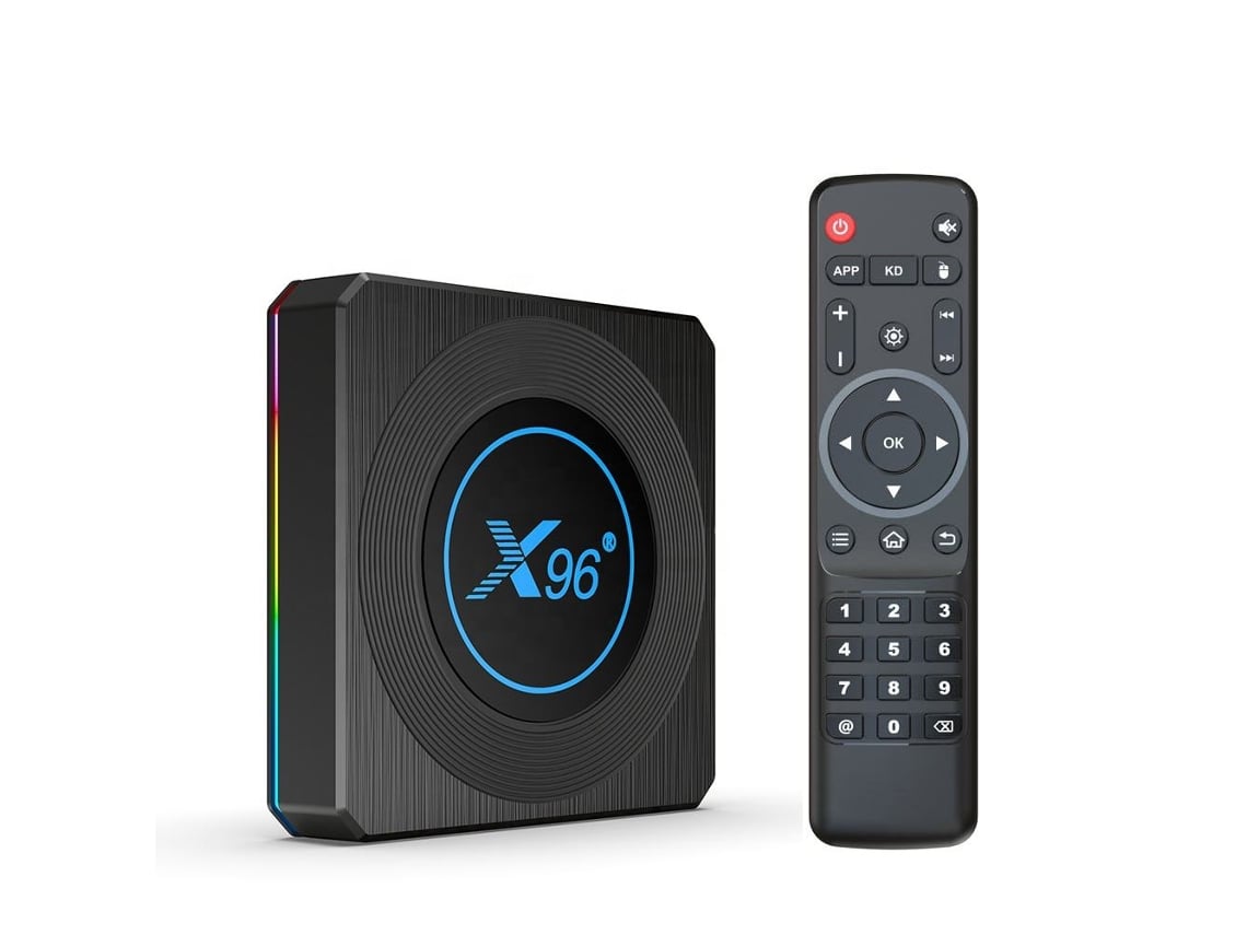 Decodificador De Tv X96 X4 Amlogic S905x4, 4 Gb De Ram/32 Gb De Rom, Wi-fi 2.4g/5g, 100 Mb/s, Bluetooth 4.0, 8k, H.265, Android 11.0 (negro)