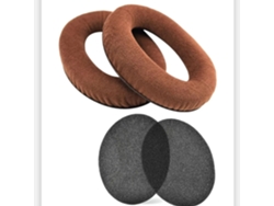 Almohadillas para auriculares Sennheiser HD515, HD555, HD595, HD598 y PC360 (un par, terciopelo marrón) Specment