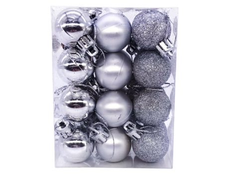 Adornos de bolas de Navidad para árbol de Navidad - Adornos para árboles de Navidad Bola colgante, plata