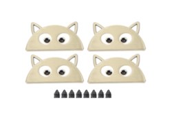 4 Hebillas Metálicas Semicirculares Con Diseño De Dibujos Animados Para Decorar Bolsos Y Maletas (bronce B01-51-52054)