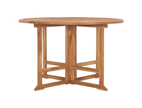 Mesa de comedor para jardín VIDAXL Marrón Madera (110x75 cm)
