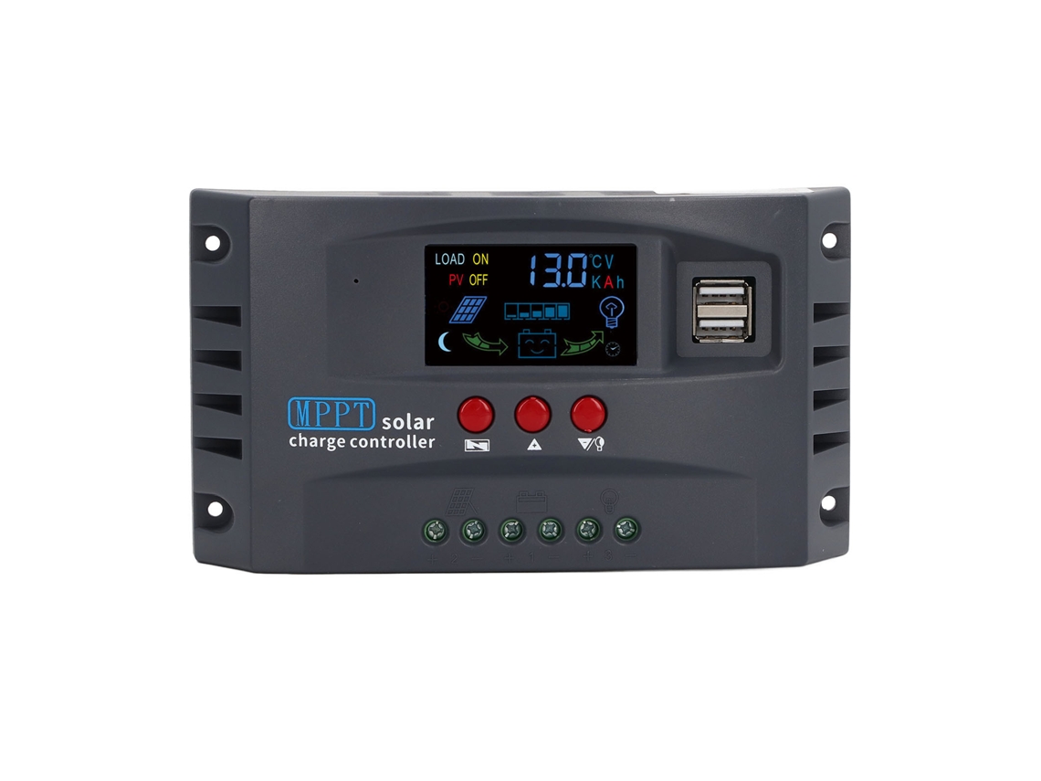 Controlador De Carga Solar Mppt De 20 A Y 12/24 V Con Pantalla Lcd Y Protección Multifuncional.