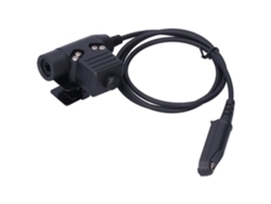 HURRISE Adaptador de Auriculares Manos Libres PTT U94 Adaptador de Auriculares para Baofeng UV‑XR A58 UV9R UV‑9R Plus GT‑3WP UV‑5S