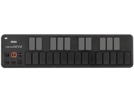 Teclado Maestro KORG NanoKEY 2 BK (25 Teclas - 32,5 x 1,3 x 8,3 cm)