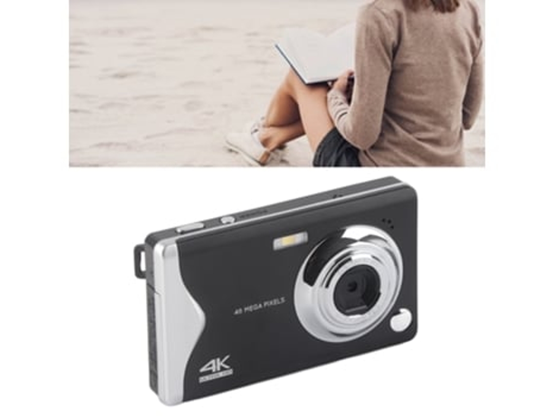 Cámara digital 4k HD con enfoque automático, pantalla grande de 3 pulgadas, ligera y portátil para estudiantes y principiantes Panoona