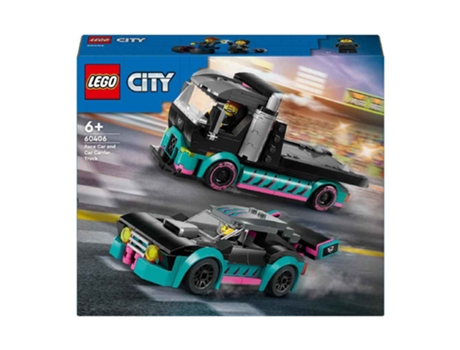 LEGO 60406 Coche de Carreras Y Camion de Transporte
