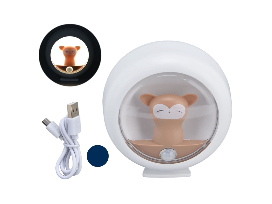Rebe-lámpara Nocturna Con Sensor De Movimiento Usb Cargable Mono Lindo Para Dormitorio Armario Luz Ambiente Inteligente