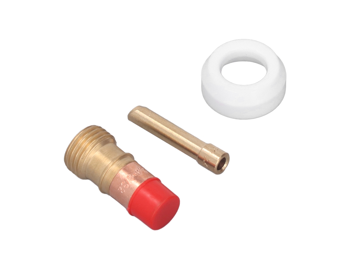 Kit De Repuesto Para Lente De Gas Y Cubierta Frontal De Ptfe Para Antorcha De Soldadura Tig Wp17 Con Colector.