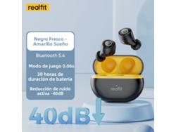 Auriculares Bluetooth (negros), Cancelación Activa De Ruido, Graves Potentes, Diseño Inalámbrico