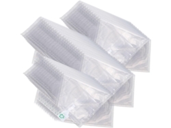 100 cojines de aire inflables para proteger artículos frágiles durante el envío. Plástico de burbujas.