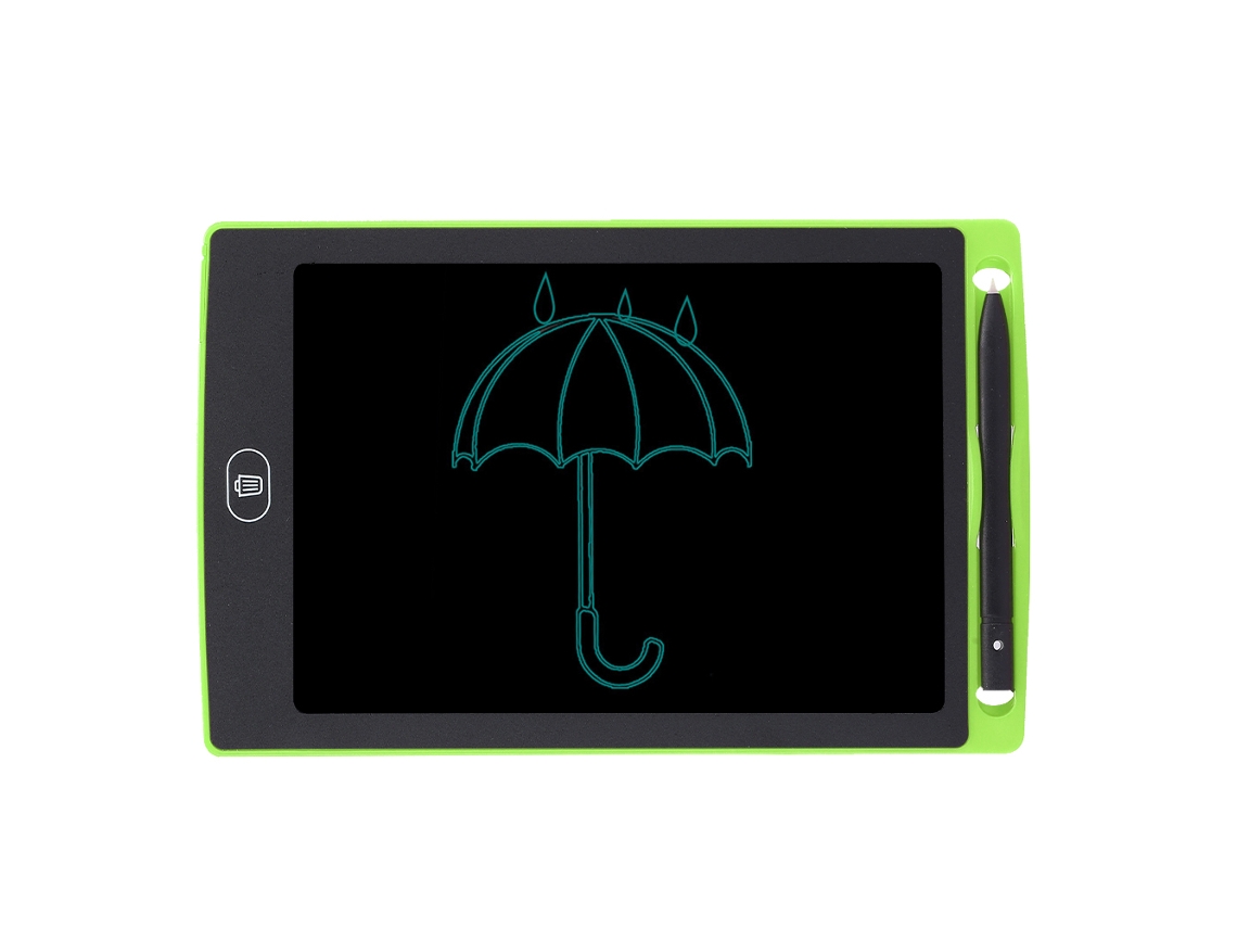 Tableta De Escritura Lcd De 8,5 Pulgadas Para Niños, Pizarra De Dibujo Inteligente, Color Verde Grafito.