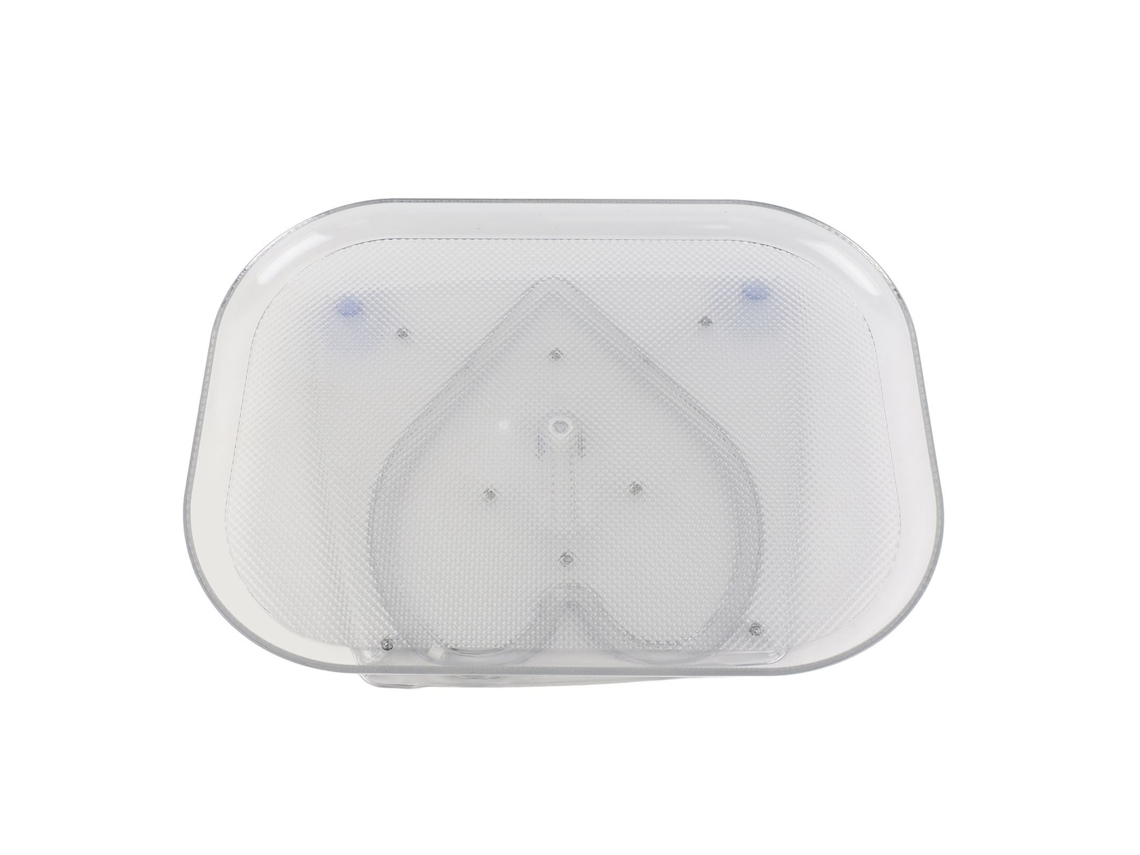 Organizador giratorio Lazy Susan para refrigerador, bandeja de almacenamiento rectangular transparente para gabinete, escritorio, despensa y cocina.
