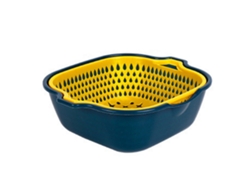 Cesta De Lavado Y Secado 2 En 1 Para Frutas Y Verduras Con Drenaje Multifuncional Para La Cocina.