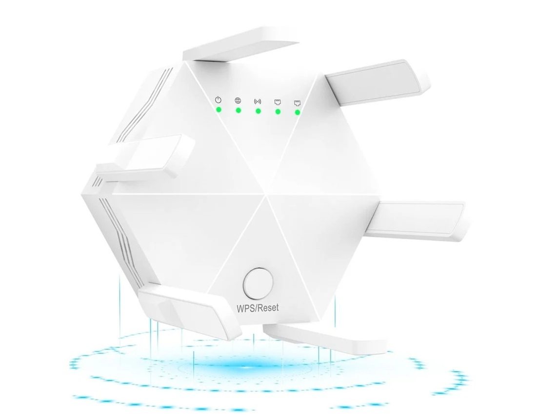 Amplificador Wlan Banda Dupla, 300 Mbps, 4 Antenas Yizhood (branco)