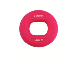 Anillo de silicona MDUG para entrenamiento muscular de manos, soporta de 9 a 36 kg y aumenta la fuerza de las manos (rojo)