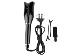 Modelador de Cabelo Automático Anti-Queimaduras 2026 com Tela LCD para Pentear Cabelos, Ferramenta Preta para Modelar Cabelos