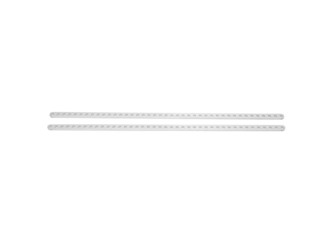 2 Piezas Viga Plana De Aluminio Con 41 Agujeros Para Robots 4x8x328mm Repuesto 3102-0041-0328