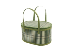 Cesta portátil para refrigerios, organizador de alimentos y frutas para acampar al aire libre, decoración