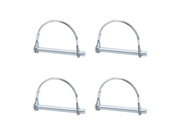 4 piezas de riel de seguridad de acero al carbono galvanizado de 6 mm x 60 mm para uso en jardines, agricultura y remolques.