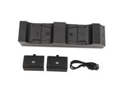 Base De Carga De Controladores Dual Con 2 Paquetes De Baterías De 1000 Mah