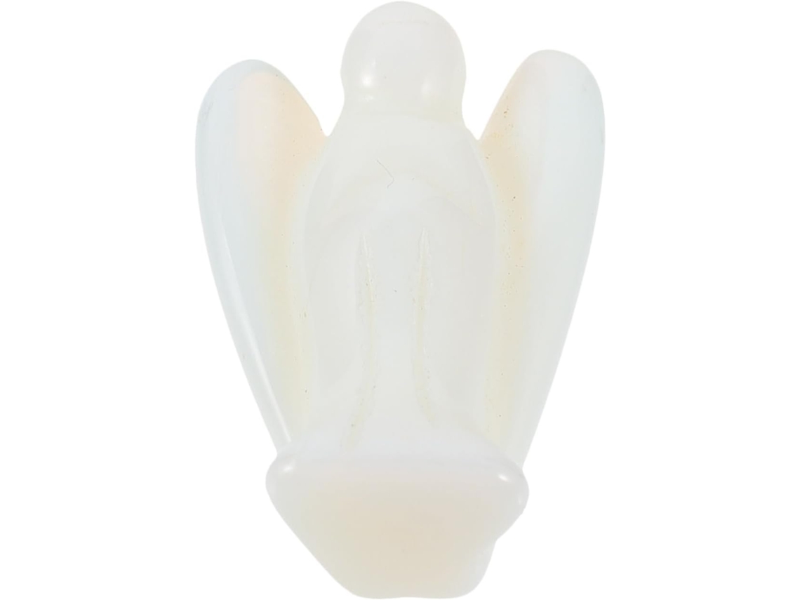 Figura Ángel Cristal Blanco Artesanía Decorativa Única Compacta Práctica Bodas Jardines