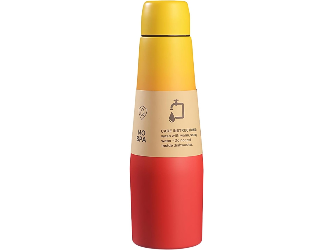 Botellas de agua Slowmoose de acero inoxidable, botellas deportivas aisladas, térmicas, de gran capacidad.