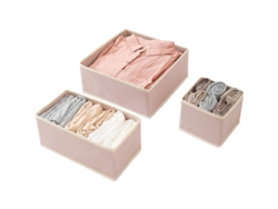 Caja de Almacenaje Cajas Plegables Ropa NEVEANCE Rosa (43x14x4cm)