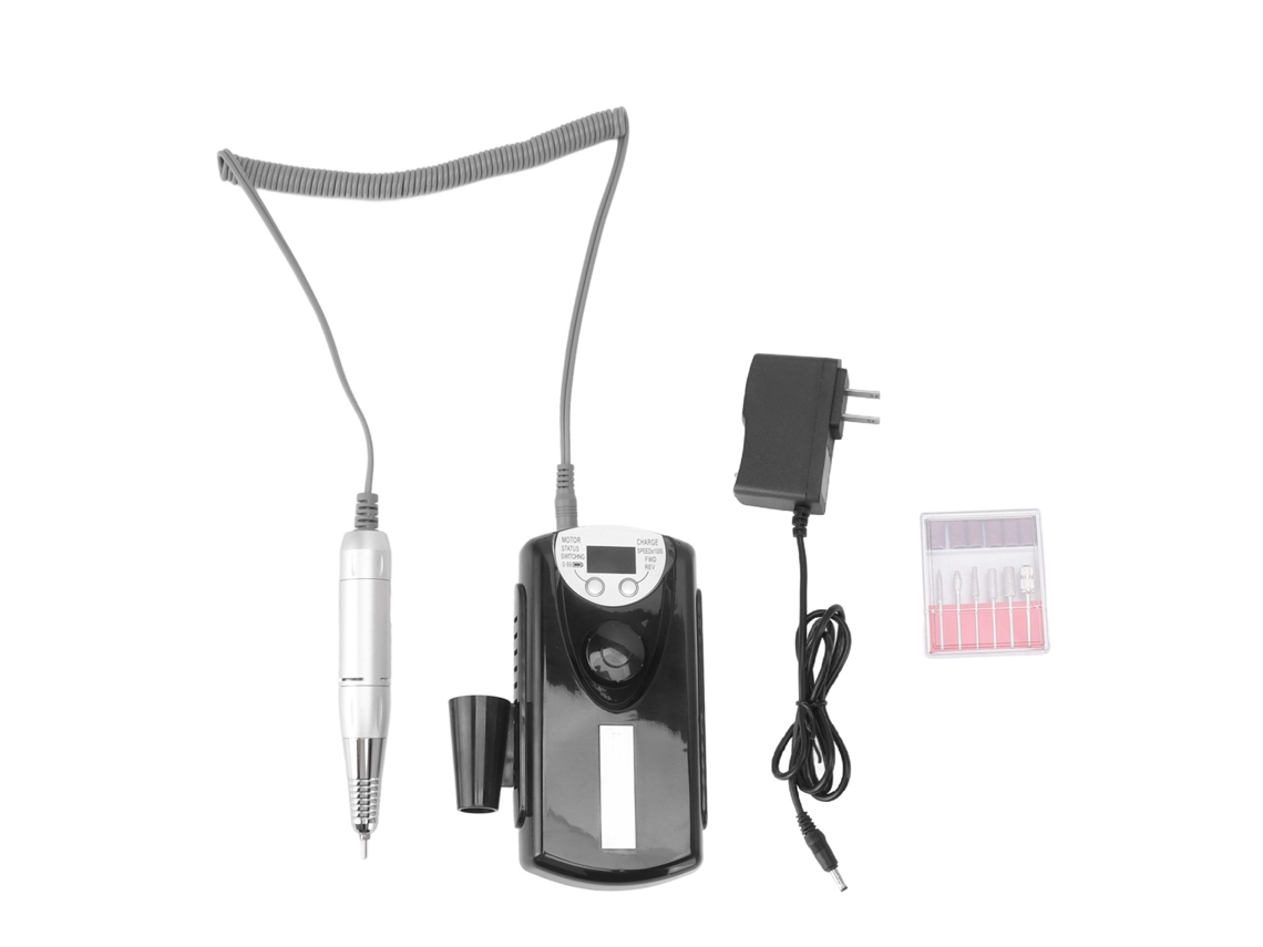 Taladro de uñas eléctrico portátil LCD KKML para manicura, herramienta para salón de belleza en casa, 100-240 V
