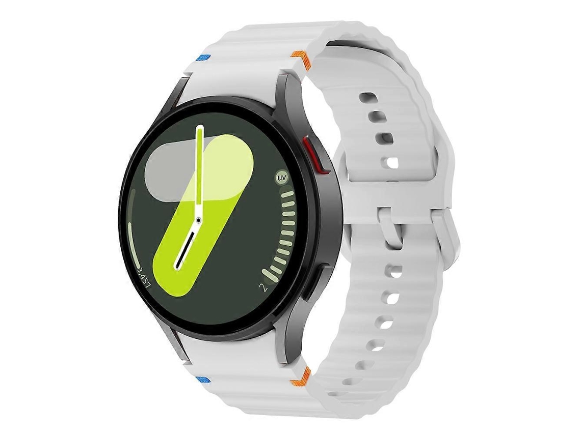 Correa de silicona con costuras en forma de onda para Samsung Galaxy Watch FE de 40 mm.