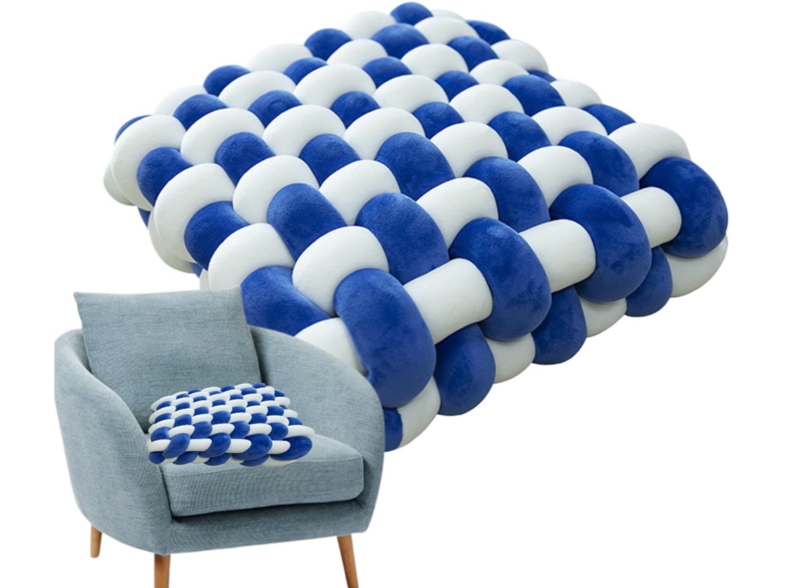 Cojín Decorativo Anudado, Cojín Lumbar Para Sofá, Cómodo Cojín De Asiento Anudado, Cojines.