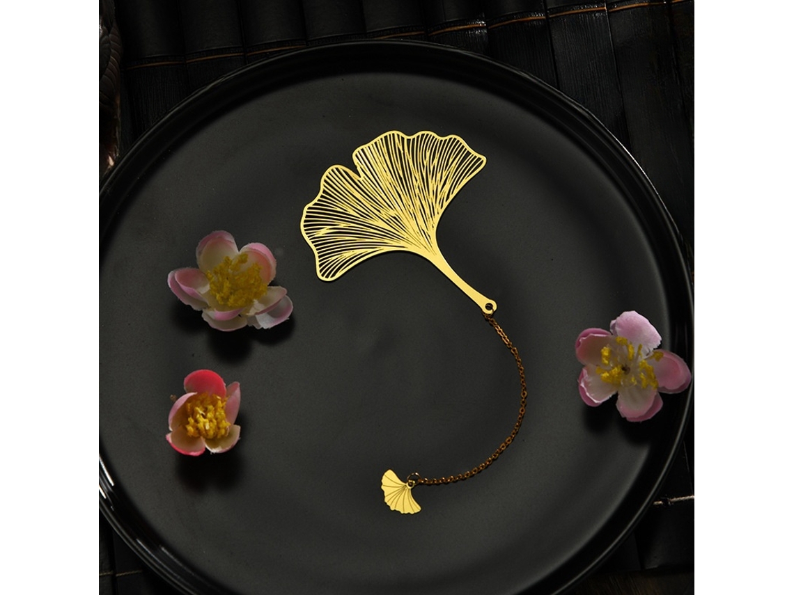 (estilo 4) Marcador De Hojas De Sauce, Elaborado En Metal Estilo Chino Con Diseño De Venas De Hojas.