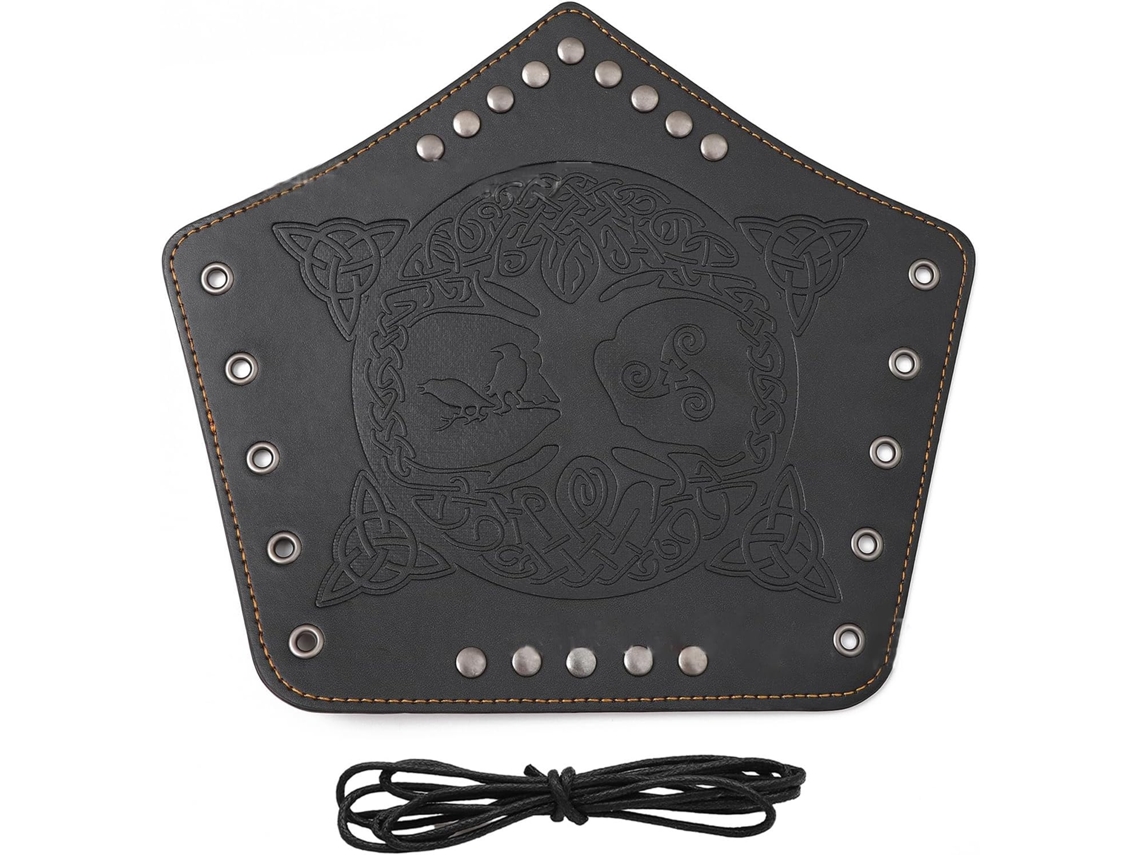 Pulseras Punk Knight Con Estampado Gótico En Relieve, Pulseras Ajustables Para Hombres Y