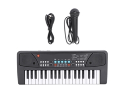 Ats-piano Electrónico Portátil Con Micrófono Juguete Musical Multifuncional Para Bebés Teclado 37 Teclas Versión En Inglés
