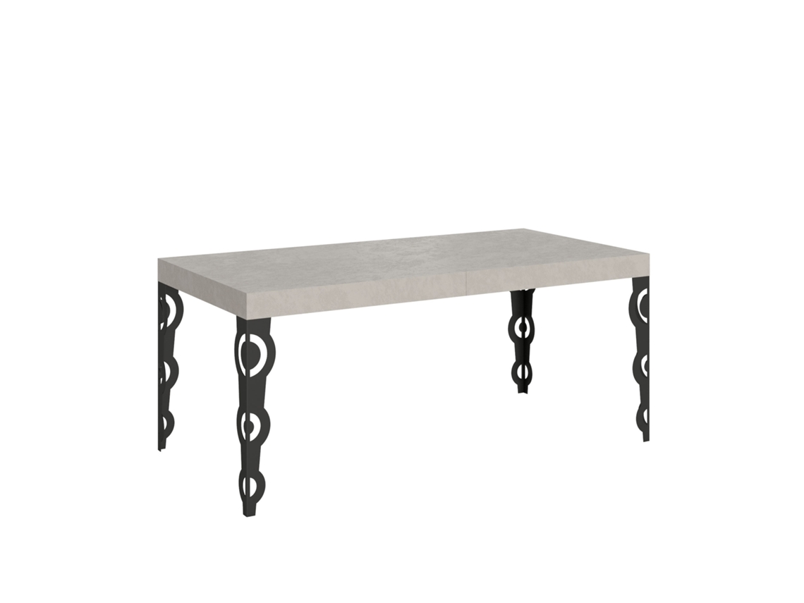 Mesa extensible Karamay Premium Cashmere 200/460x90 cm con patas antracita Itamoby