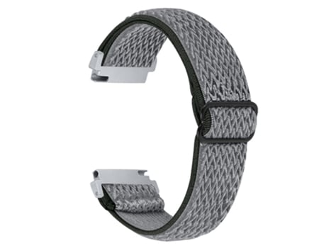 Correa de tela tejida ajustable elástico con hebilla para Samsung Galaxy Watch 46mm/Watch3 45mm - gris oscuro