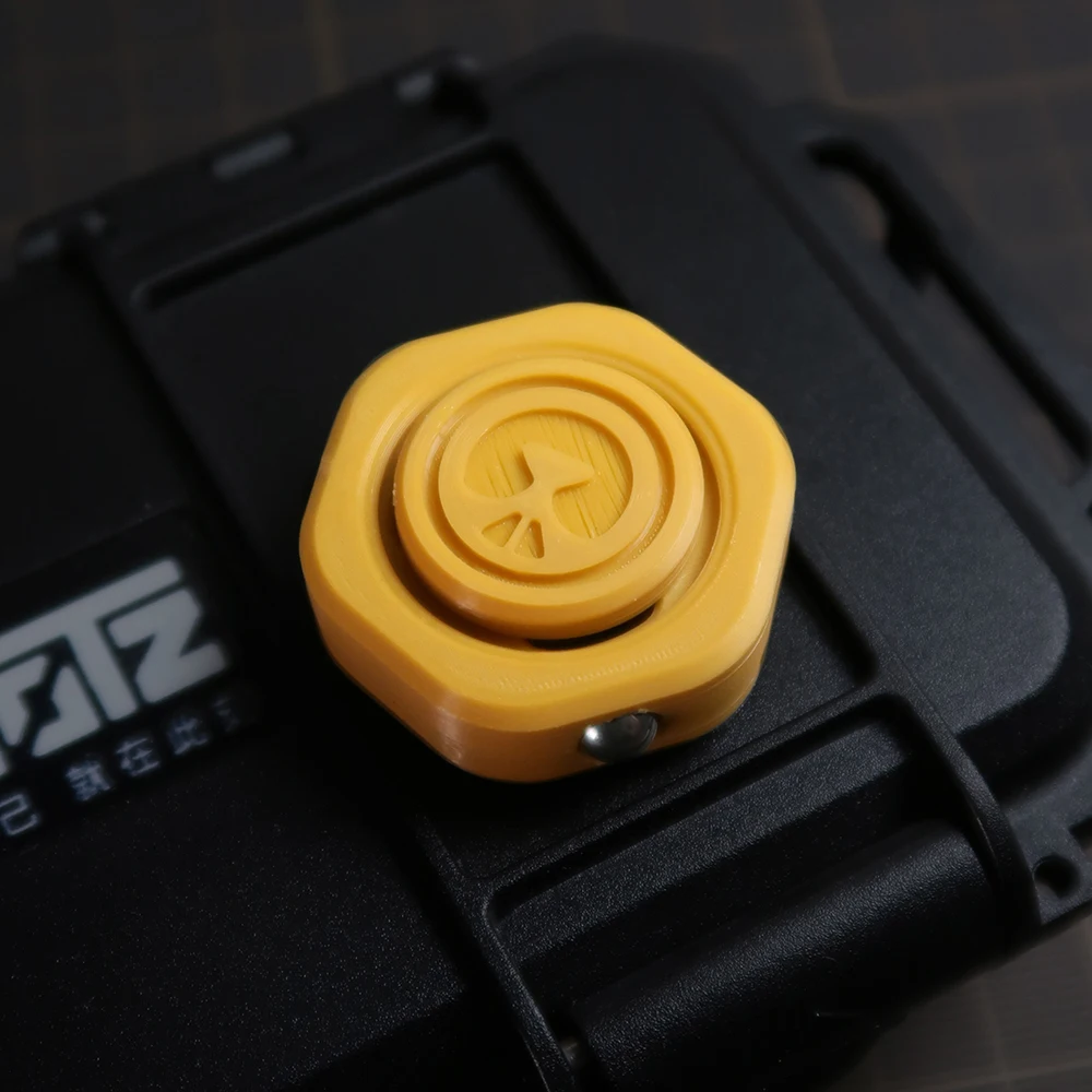 Fidget Spinner 2 En 1 (amarillo) Para Aliviar El Estrés Y La Ansiedad.